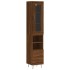 Aparador alto madera contrachapada roble marrón 34,5x34x180