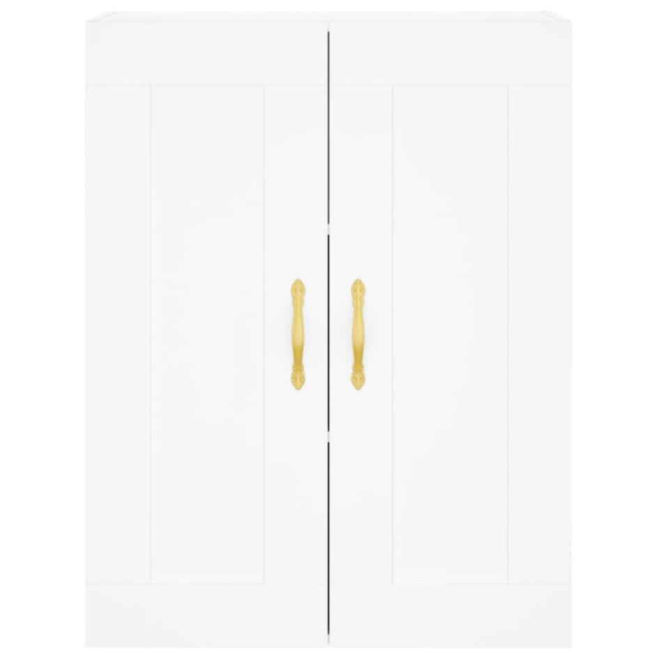 Aparador alto madera contrachapada blanco 69,5x34x180