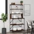 Estantería cocina 6 niveles madera roble marrón 90x40x180