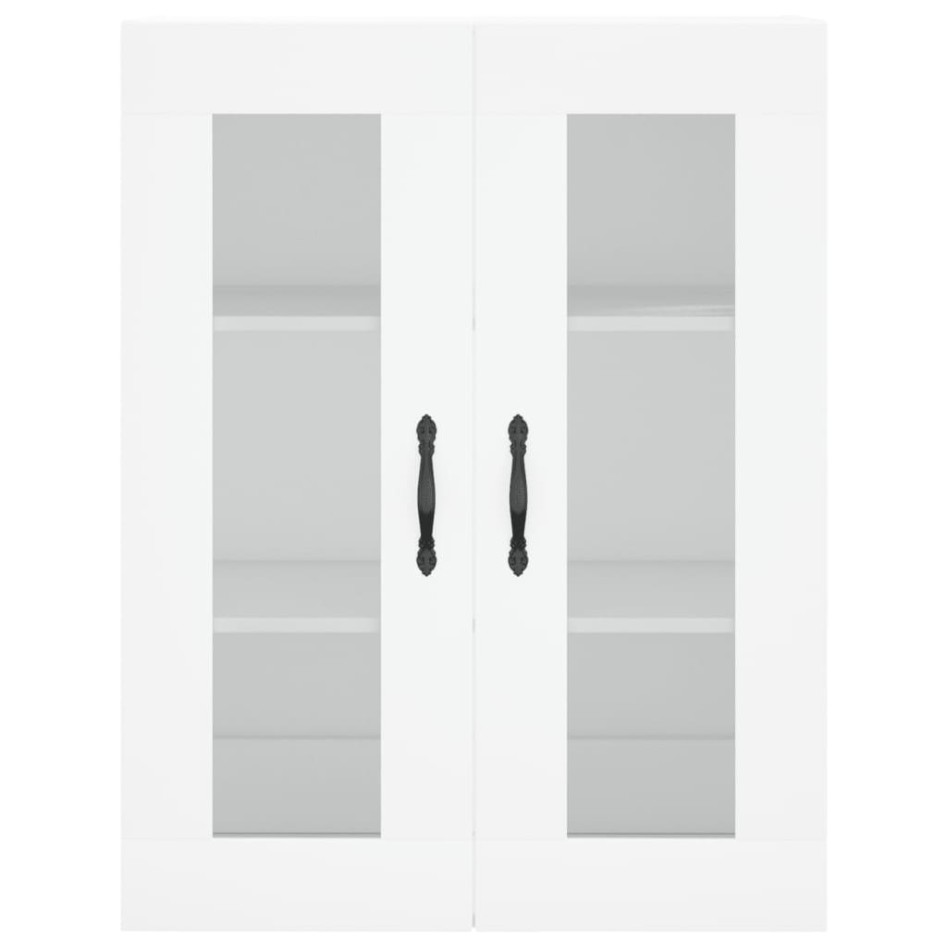 Aparador alto madera contrachapada blanco 69,5x34x180