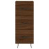 Aparador alto madera contrachapada roble marrón 34,5x34x180