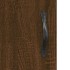 Aparador alto madera contrachapada roble marrón 34,5x34x180