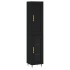 Aparador de madera contrachapada negro 34,5x34x180