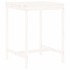 Set de mesa y taburetes altos jardín 3 pzas madera pino