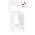 Set de mesa y taburetes altos jardín 5 pzas madera pino