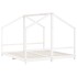 Estructura de cama para niños madera pino blanco 2x(90x200)