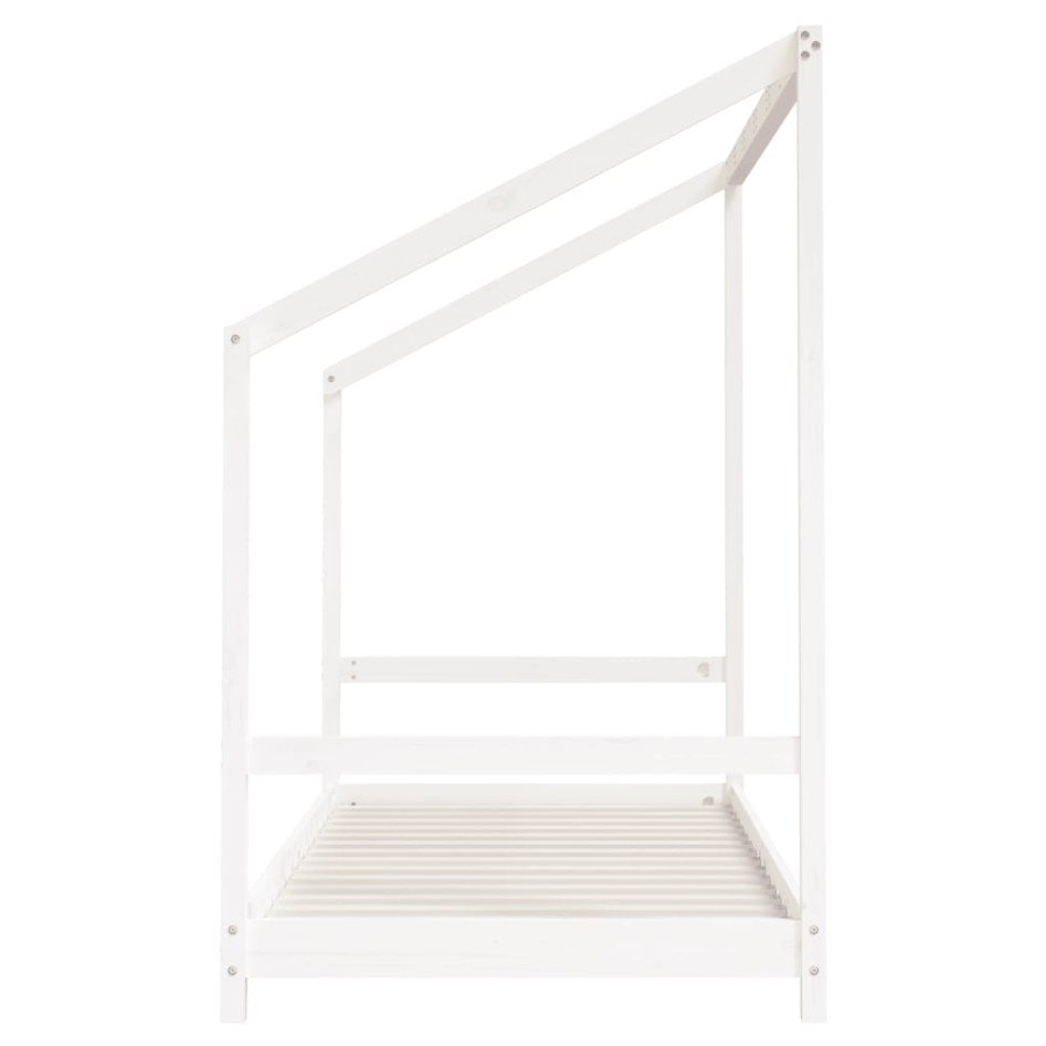 Estructura de cama para niños madera pino blanco 2x(90x200)