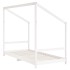 Estructura de cama para niños madera pino blanco 2x(90x200)