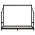 Estructura de cama de niños madera de pino negro 2x(90x190)