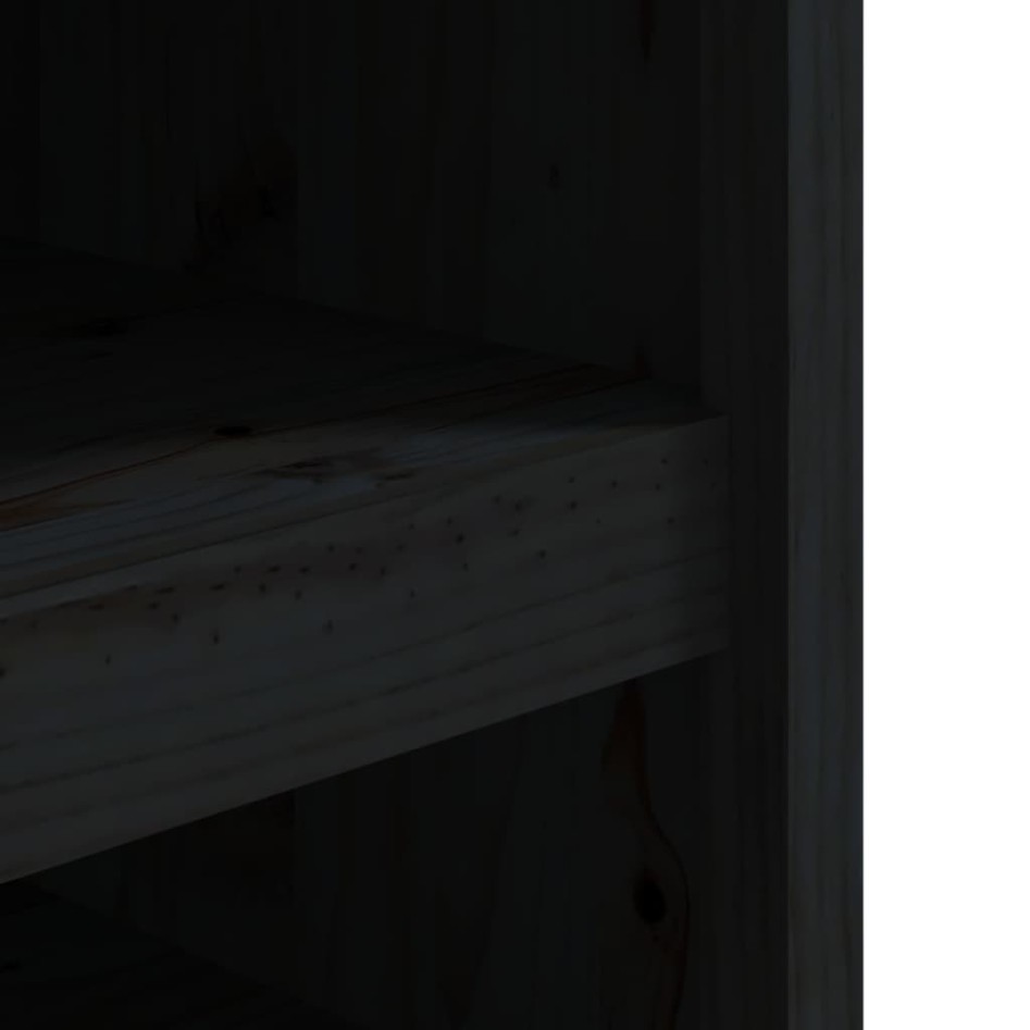 Mueble de cocina exterior madera maciza pino negro 106x55x64