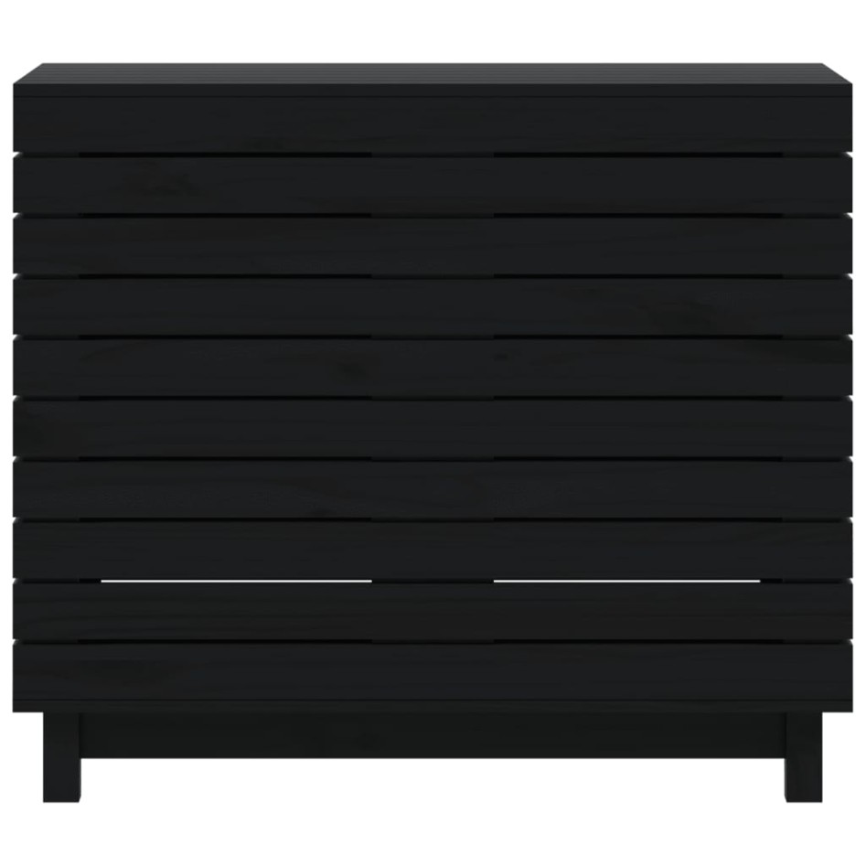 Cesto para la ropa sucia madera maciza de pino 88,5x44x76