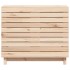 Cesto para la ropa sucia madera maciza de pino 88,5x44x76