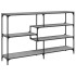 Mesa consola madera contrachapada gris Sonoma 160x32x95