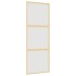 Puerta corredera dorada vidrio ESG esmerilado aluminio
