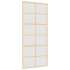 Puerta corredera dorada vidrio ESG esmerilado aluminio