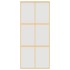 Puerta corredera dorada vidrio ESG esmerilado aluminio