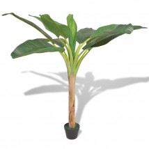Árbol bananero artificial con macetero 150 cm verde