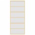Puerta corredera dorada vidrio ESG esmerilado aluminio