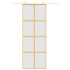 Puerta corredera dorada vidrio ESG esmerilado aluminio