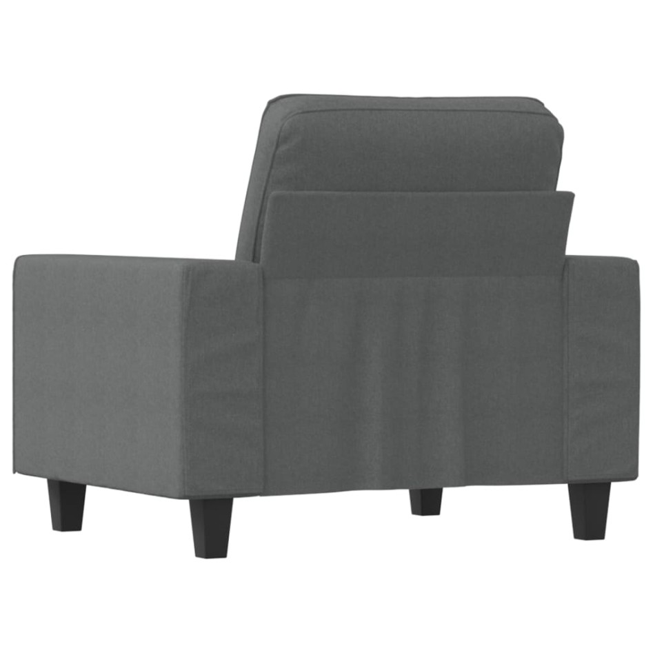 Sillón de tela gris oscuro 60