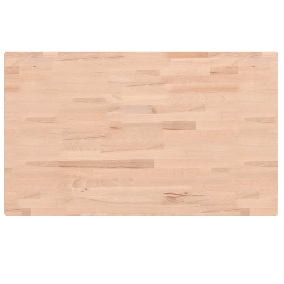 Encimera de baño madera maciza de haya 100x60x4