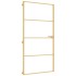 Puerta interior dorada vidrio templado aluminio 102,5x201,5