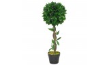 Planta artificial árbol de laurel con macetero verde 70 cms