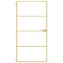 Puerta interior dorada vidrio templado aluminio 102,5x201,5