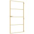 Puerta interior dorada vidrio templado aluminio 102,5x201,5