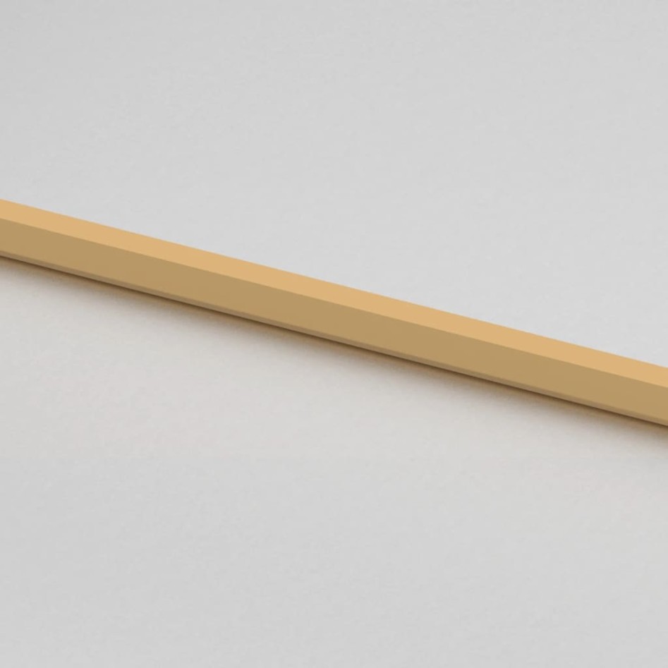 Puerta interior dorada vidrio templado aluminio 102,5x201,5