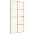 Puerta interior dorada vidrio templado aluminio 102,5x201,5
