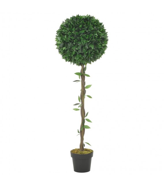 Planta artificial árbol de laurel con macetero verde 130 cms