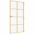 Puerta interior dorada vidrio templado aluminio 102,5x201,5