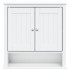 Mueble de pared baño BERG madera maciza blanco 69,5x27x71,5