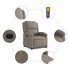 Sillón de masaje reclinable de tela gris