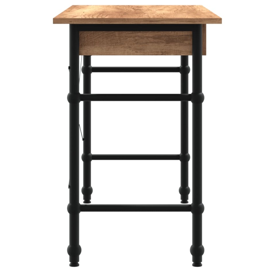 Escritorio para ordenador con cajón color roble 110x50x75