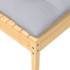 Juego de muebles de jardín 5 pzas y cojines madera maciza