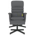 Sillón de masaje reclinable con reposapiés cuero sintético