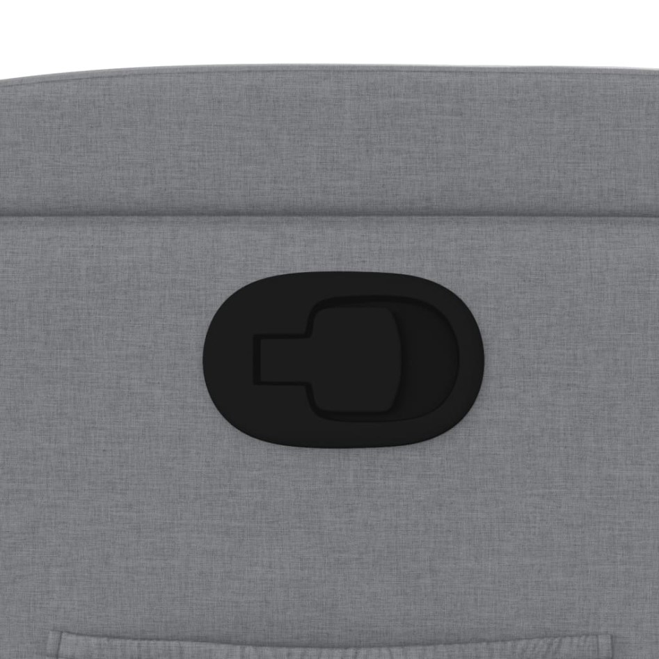 Sillón reclinable de tela gris