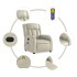 Sillón reclinable de masaje cuero sintético