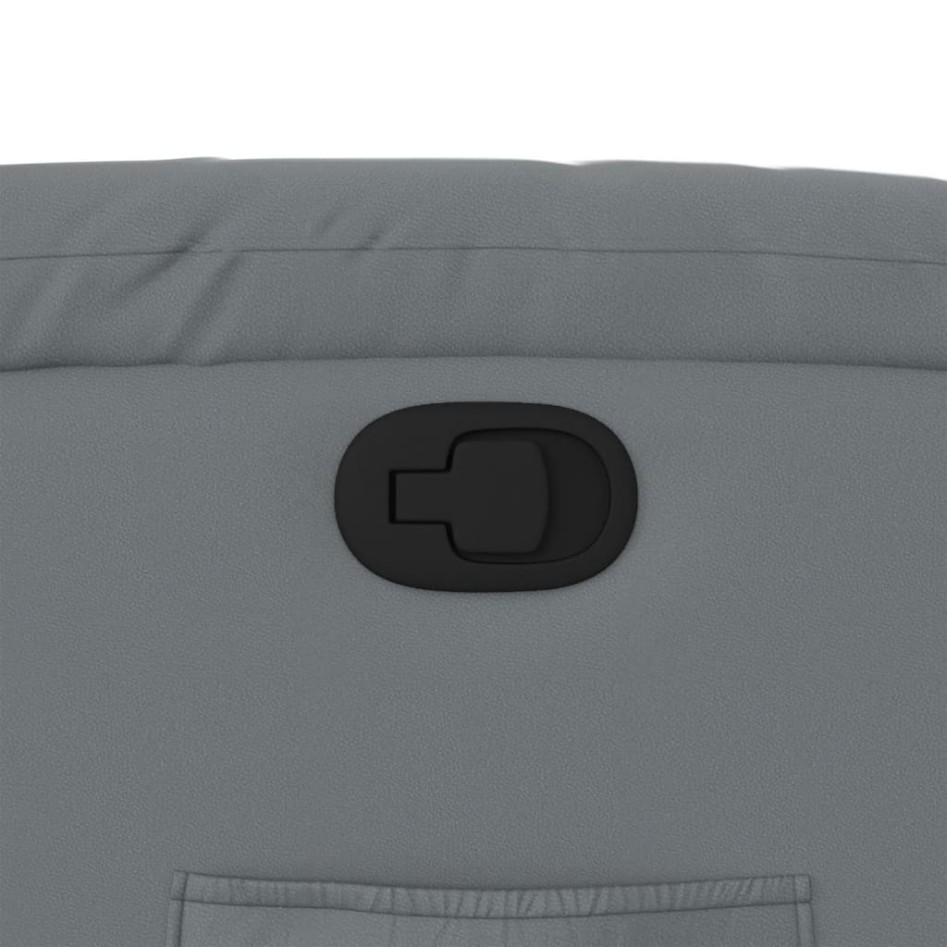 Sillón reclinable de cuero sintético