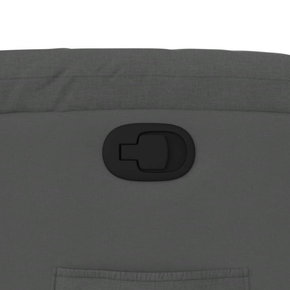 Sillón reclinable de tela gris