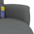 Sillón reclinable de masaje con reposapiés tela gris