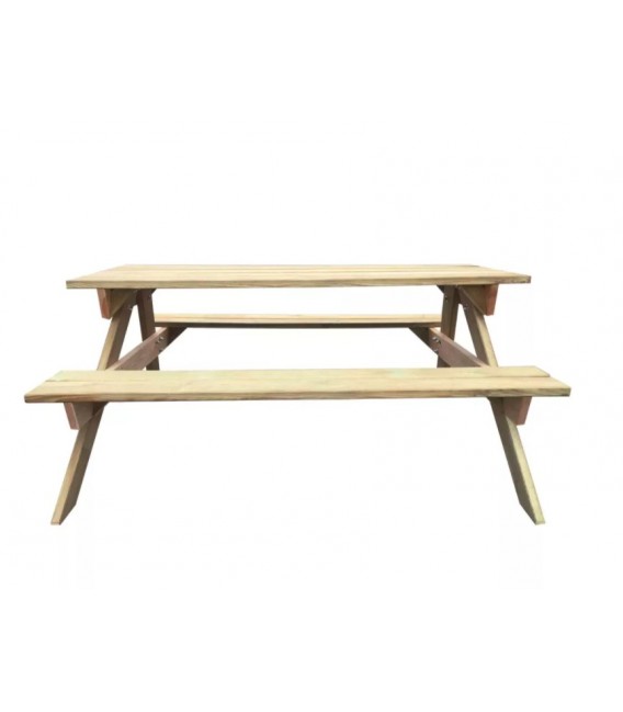 Mesa de picnic de madera de pino