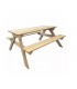 Mesa de picnic de madera de pino