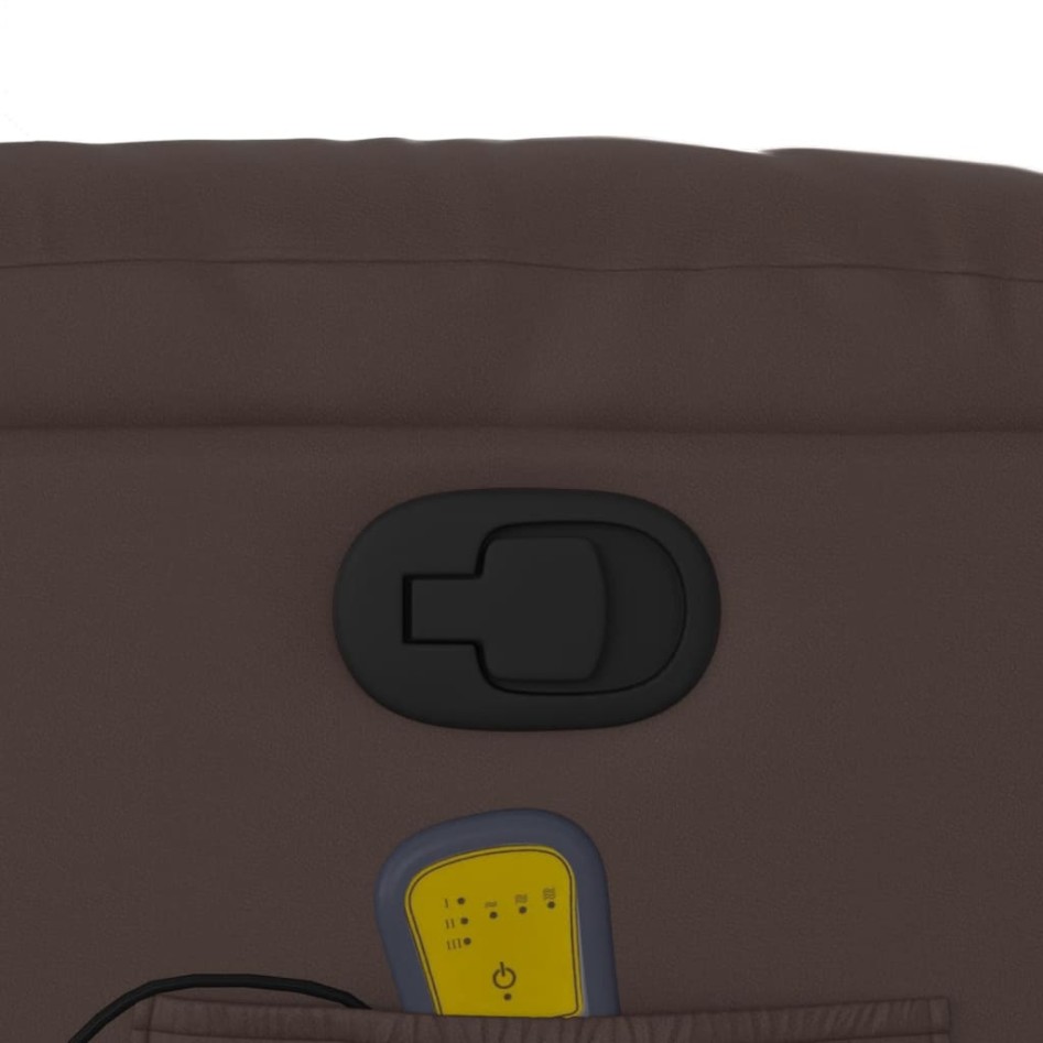 Sillón de masaje reclinable cuero sintético