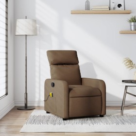 Sillón reclinable con masaje de tela