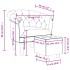 Sillón con taburete cuero sintético