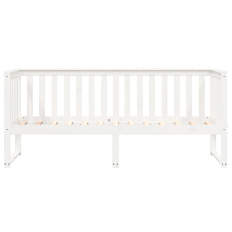 Sofá cama madera maciza de pino blanco 80x200