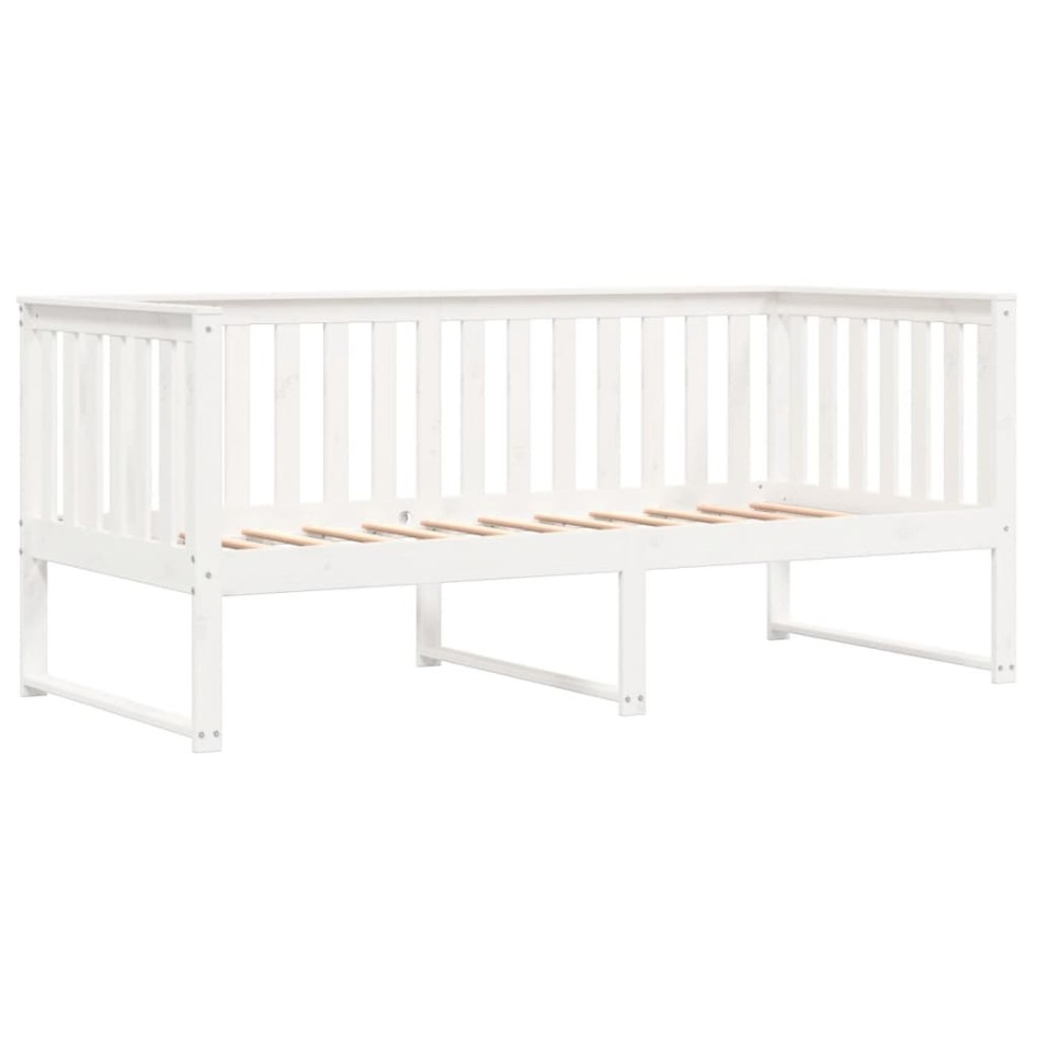 Sofá cama madera maciza de pino blanco 90x190